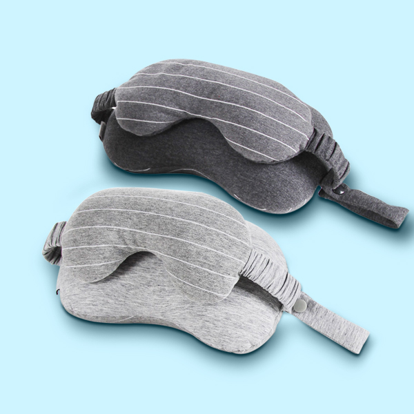 Travel Neck Cushion Set with Attached Sleep Mask