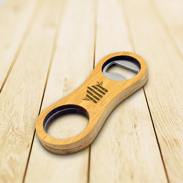 Wooden promo accessories for beer marketing