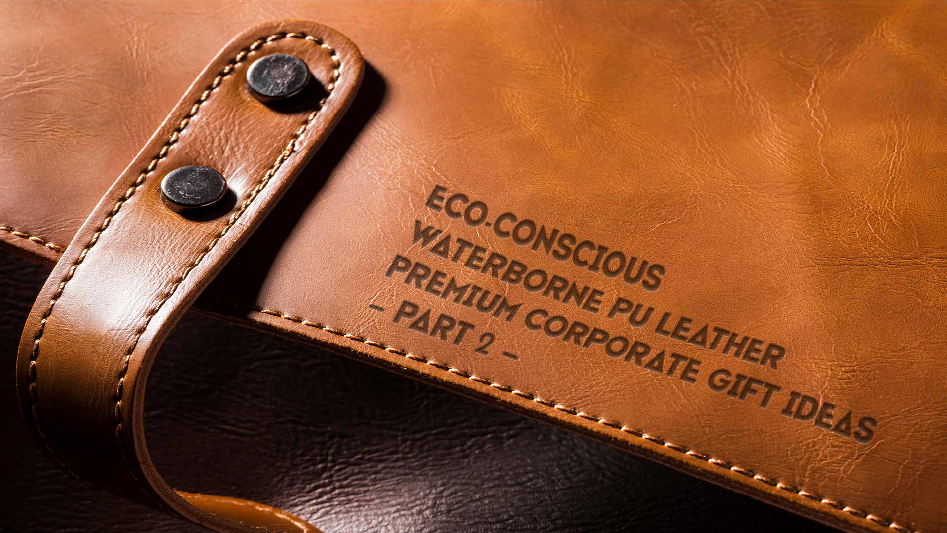  Sustainable Waterborne PU Leather Corporate Gifts