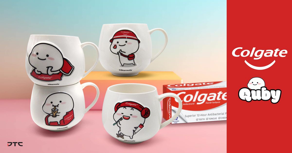 Colgate Quby Promotional Mugs