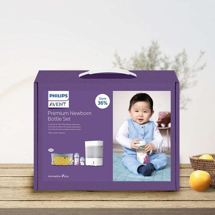 Customised packaging box for Philips Avent products