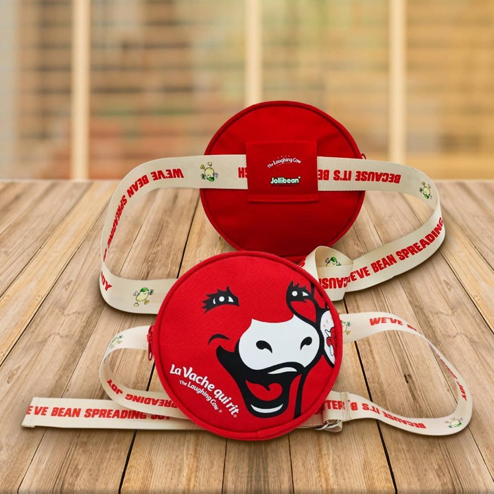 Adorable and Stylish Promotional Gift: The Laughing Cow Sling Bag 